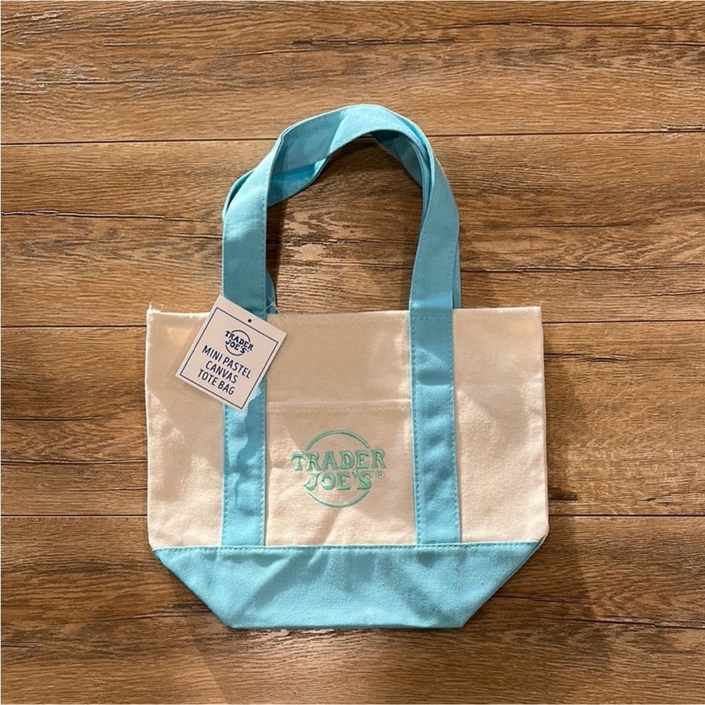 Trader Joe’s Blue Pastel Mini Tote